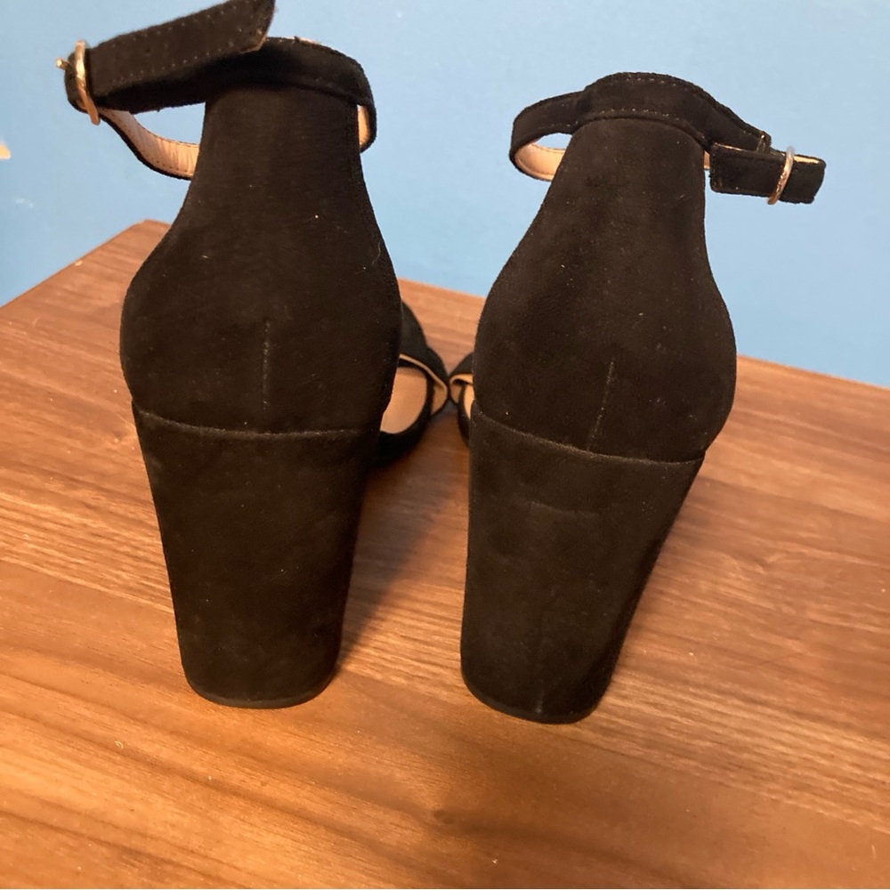 A New Day Black Ankle Strap Heels - Picture 4 of 6